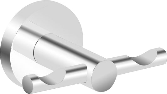 Double hook Eldrid chrome-plated brass