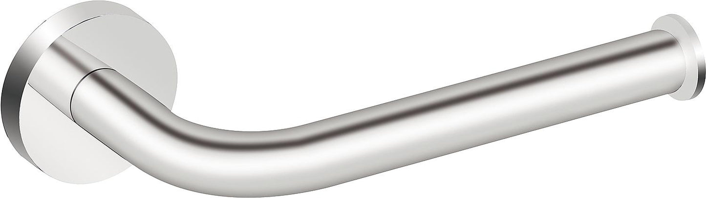 Porte-rouleau de papier Eldrid sans couvercle, en laiton chromé, rond, côté droit