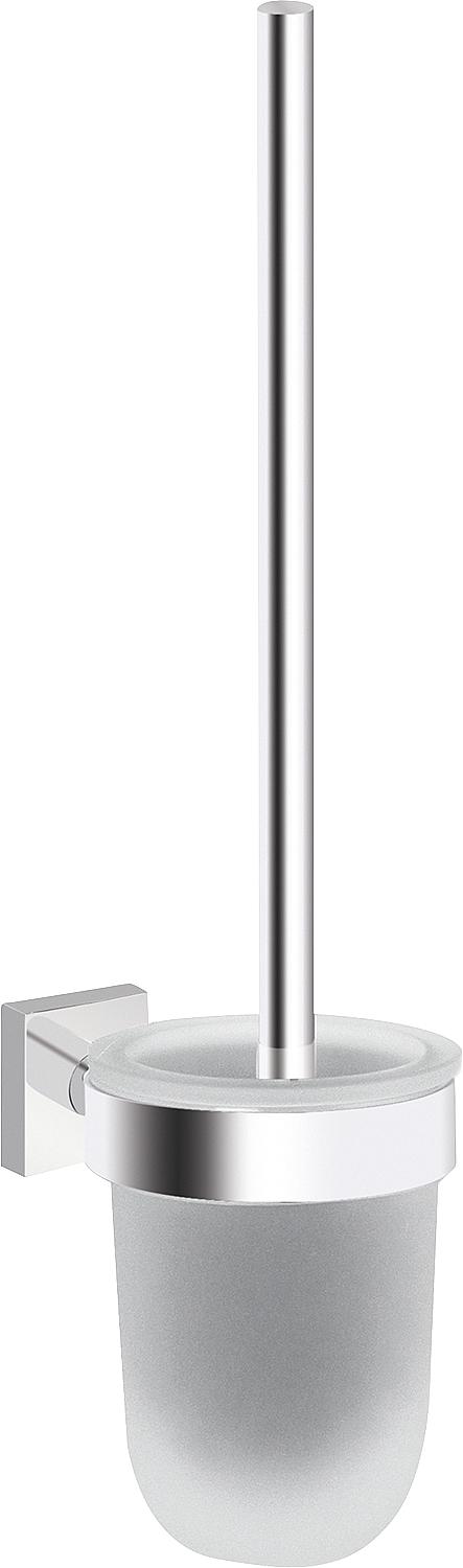 Elean nero toilet brush set, brass, black