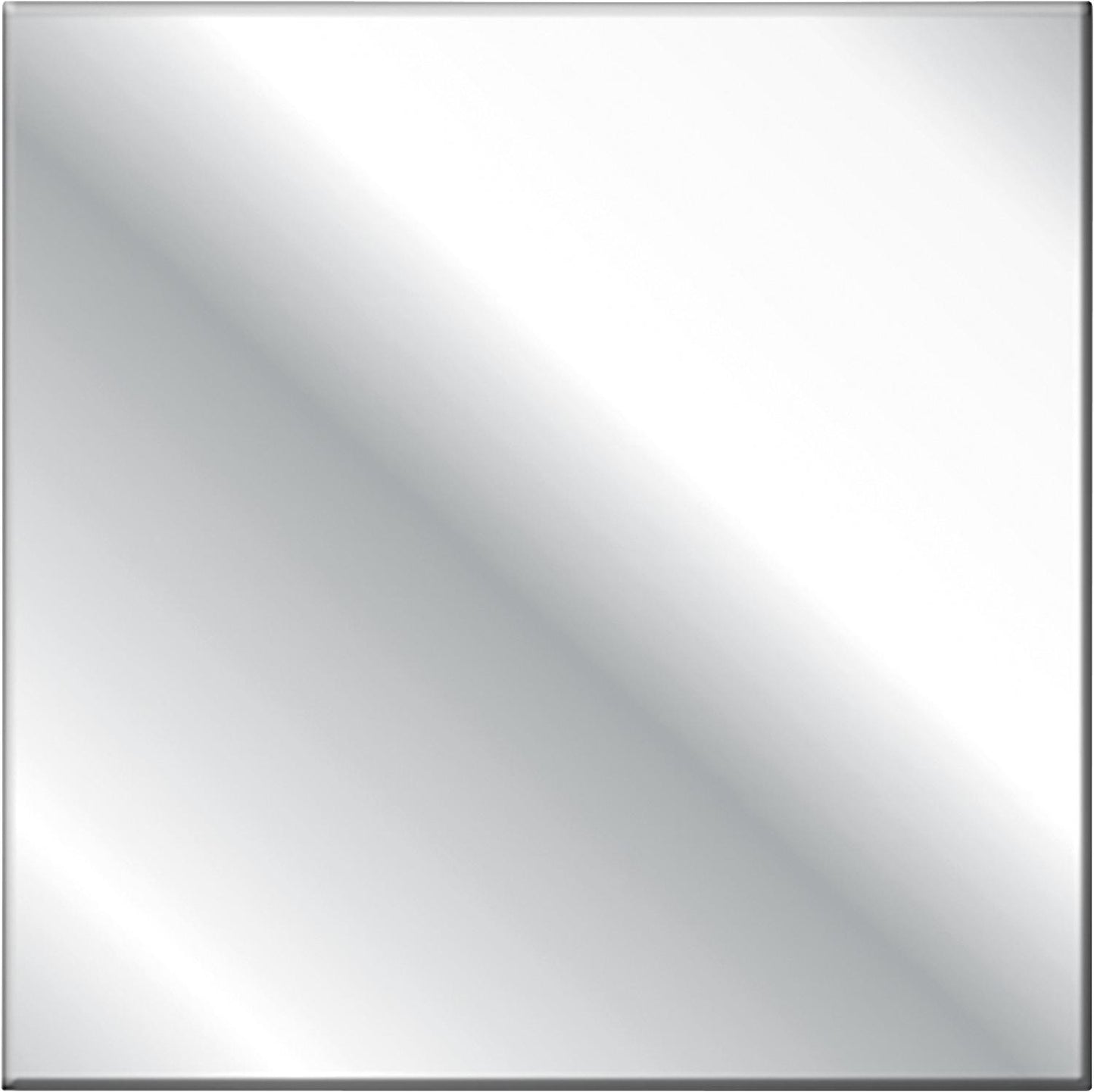 Plaque de recouvrement pour point adhésif Elean, en acier inoxydable chromé, auto-adhésive, avec matériel de montage inclus.