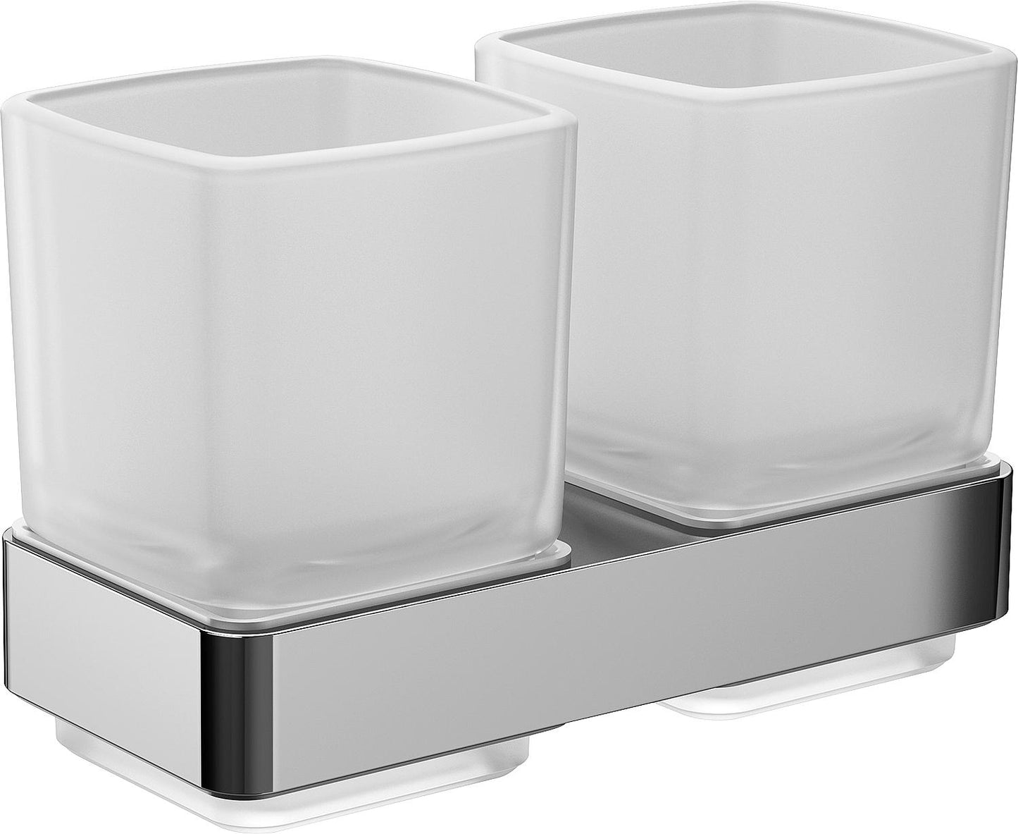 Porte-verres double Emco Loft, chromé