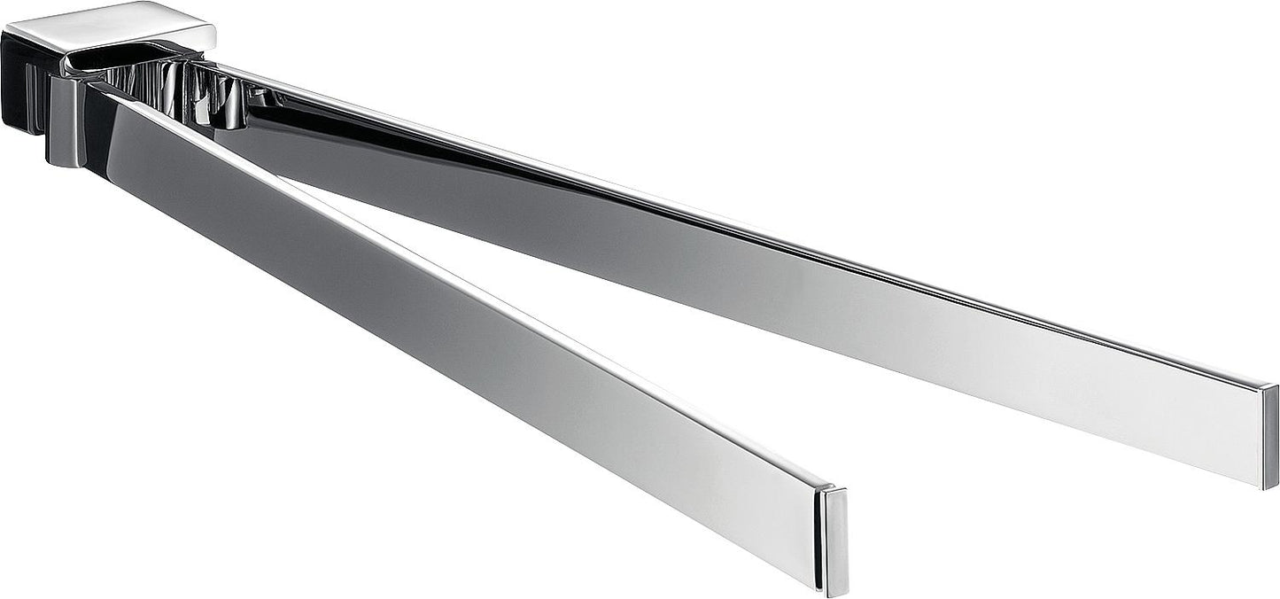 Emco Loft double-arm towel rail, chrome, projection 410mm