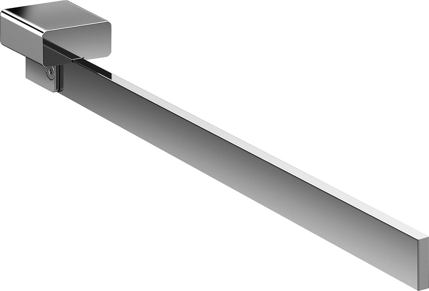 Emco Loft single-arm towel rail, chrome, rigid, 410mm