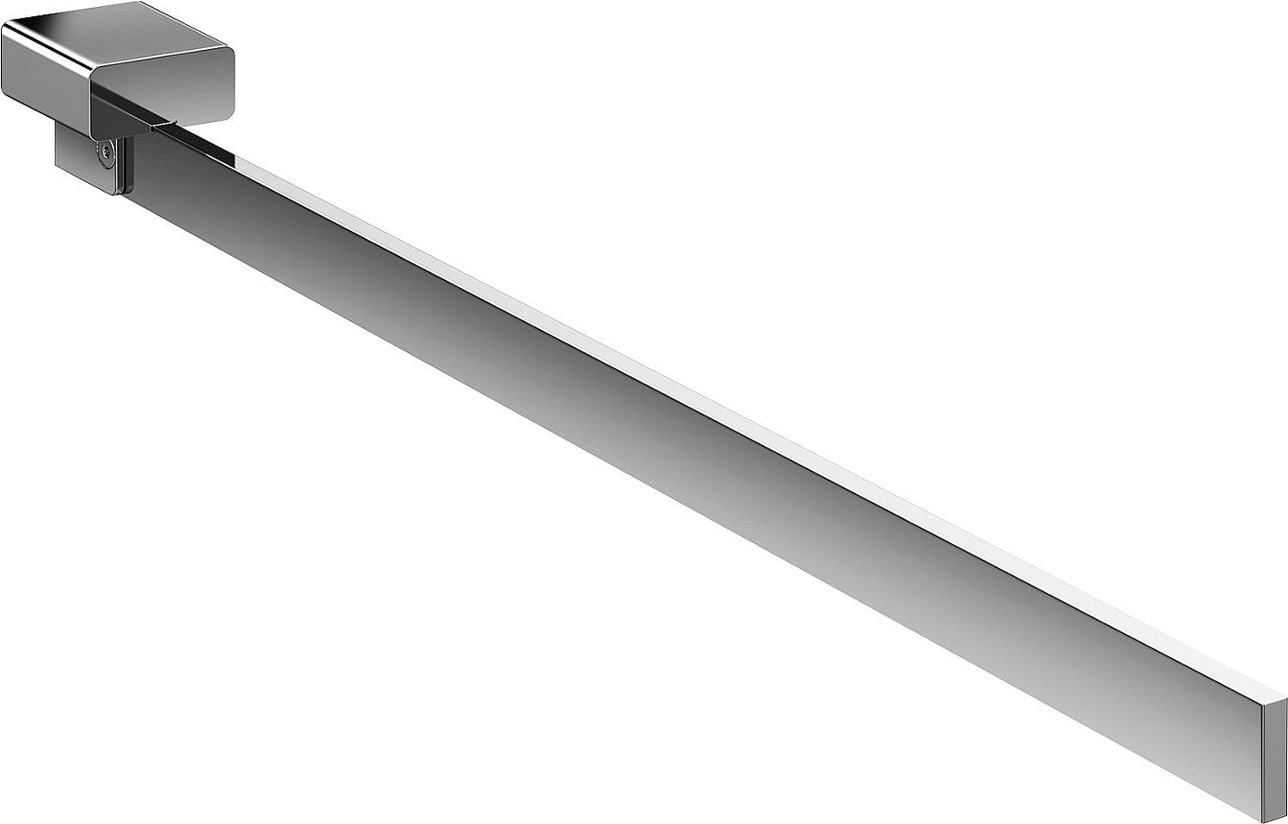 Emco Loft single-arm towel rail, chrome, rigid, 410mm
