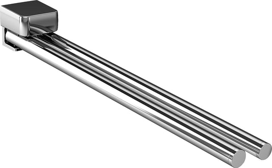 Emco trend chrome towel rail, two-arm swivel, 350mm