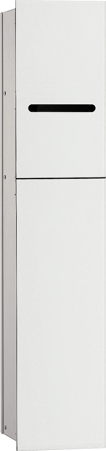 Module WC emco asis 2.0 encastré, charnière à droite, hauteur 811 mm, blanc optique