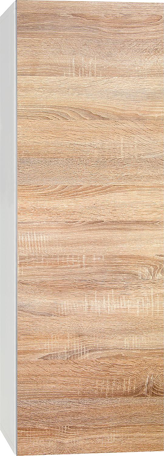 ELA tall cabinet with soft-close mechanism, white carcass (smt) - dark concrete front, 400x1200x350 mm