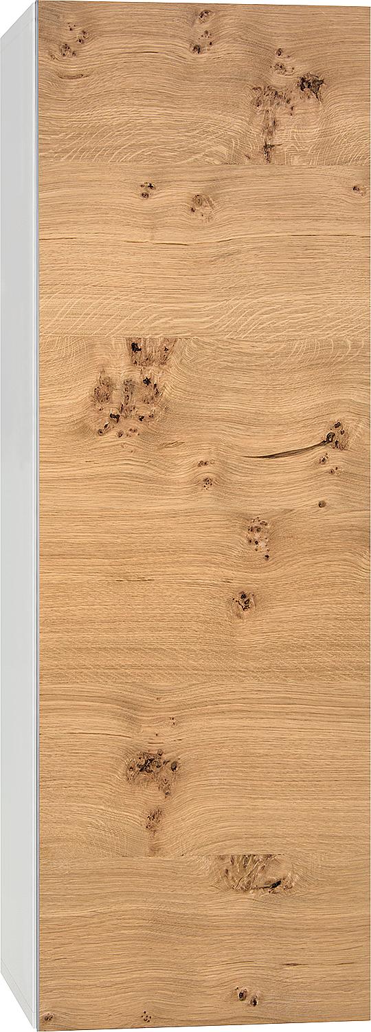 ELA tall cabinet with soft-close mechanism, white carcass (smt) - dark concrete front, 400x1200x350 mm