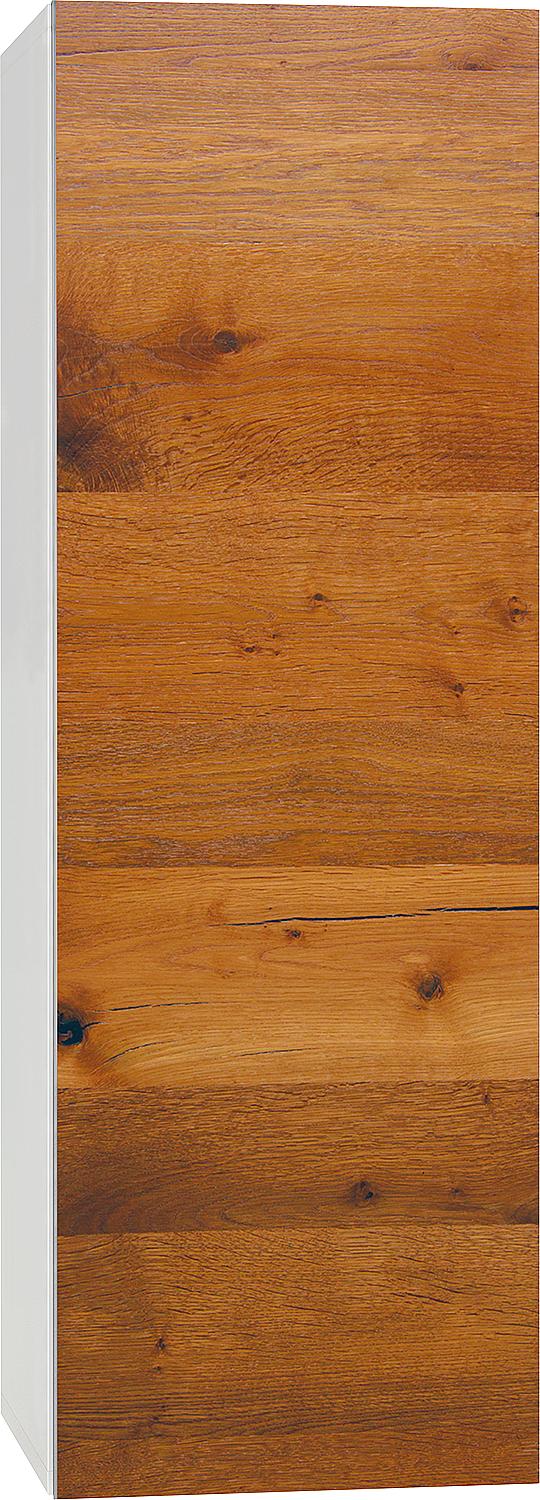 ELA tall cabinet with soft-close mechanism, white carcass (smt) - dark concrete front, 400x1200x350 mm