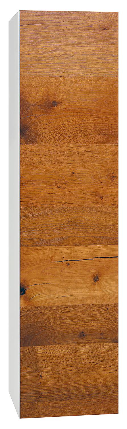 ELA tall cabinet with soft-close mechanism, white carcass (smt) - robinia grey front, 400x1600x350 mm