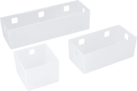 3-piece acrylic bowl set for hanging