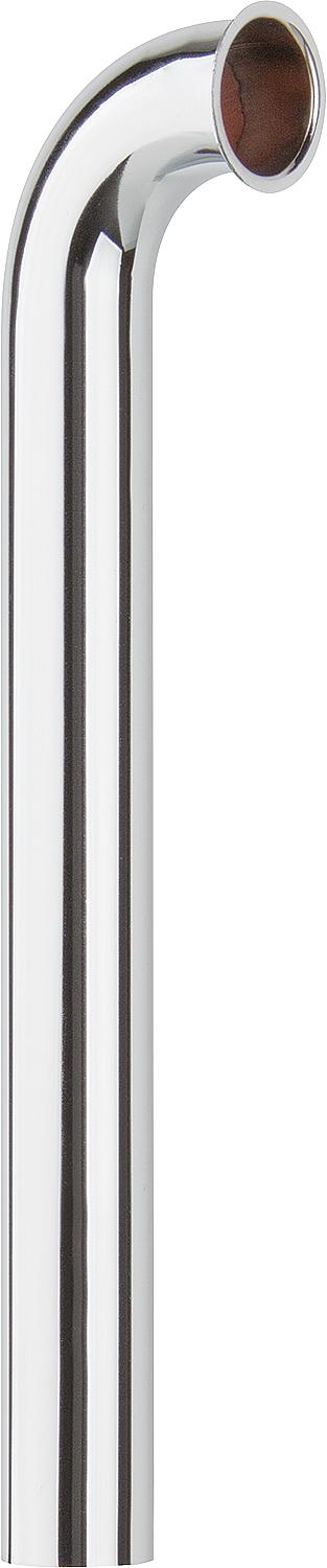 Tube évasé coudé à 90° en laiton 32 x 300 mm