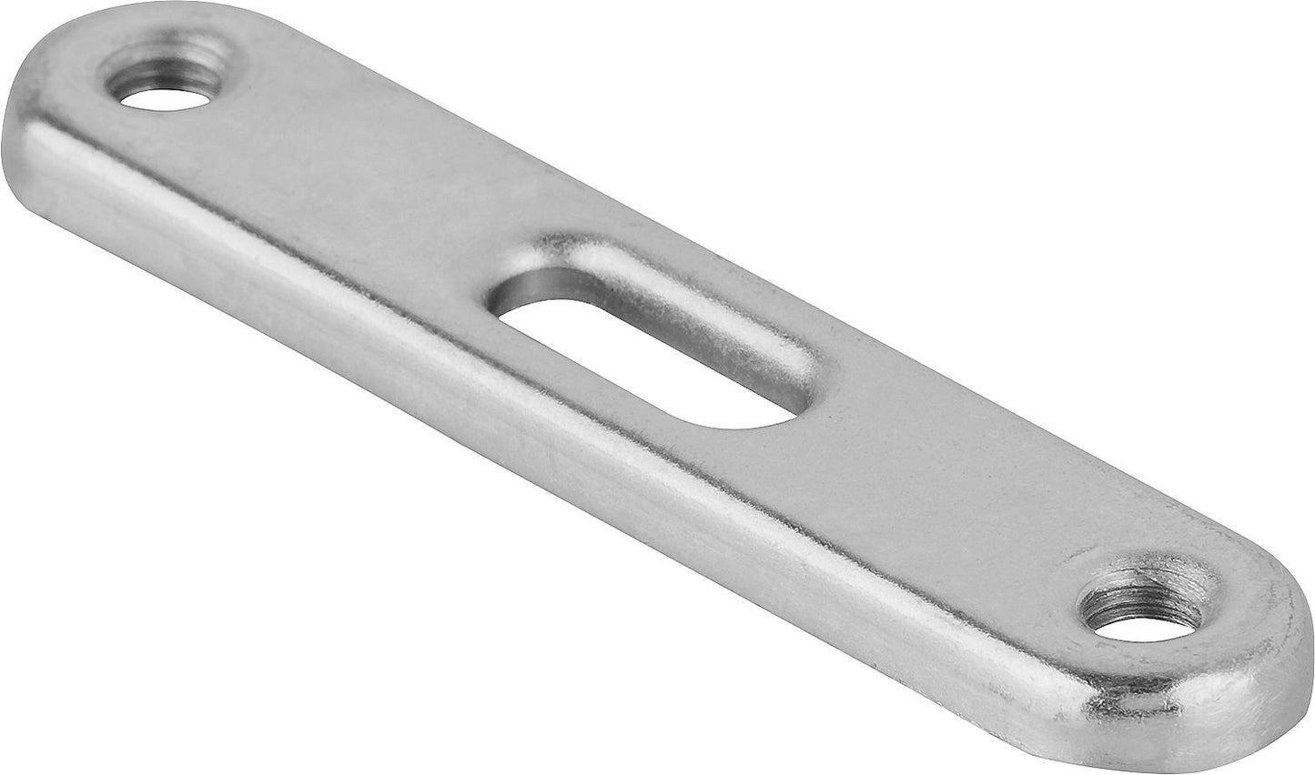 Double mounting plates, axle dimension 160mm, M8, galvanized steel.