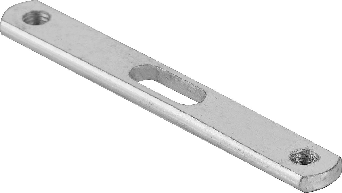 Double mounting plates, axle dimension 160mm, M8, galvanized steel.