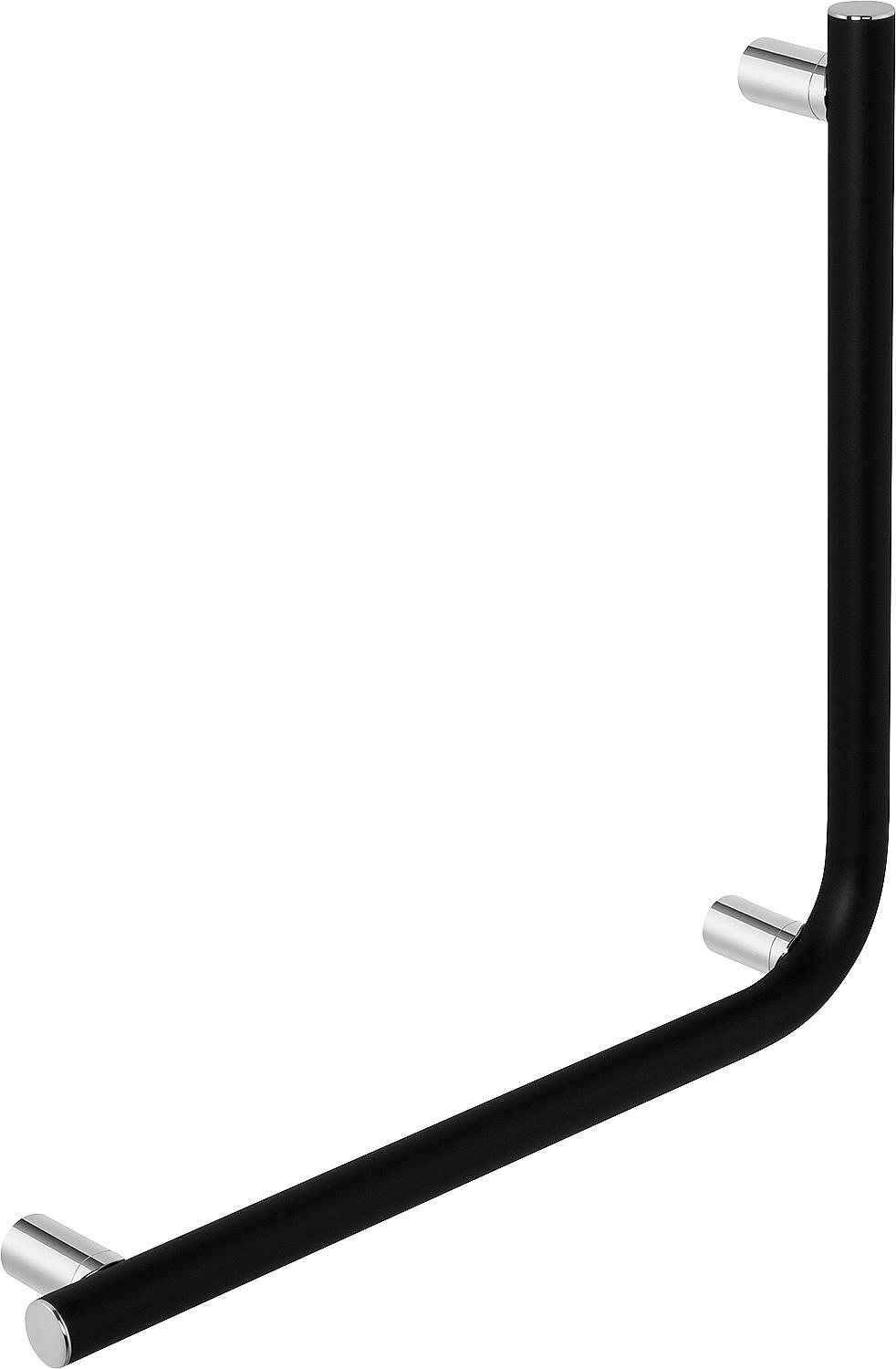 Winkelgriff Elida 90° schwarz matt pulverbeschichtet, BxHxT:516x516x87mm