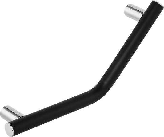 Winkelgriff Elida 45° schwarz matt pulverbeschichtet, BxHxT:438x204x87mm