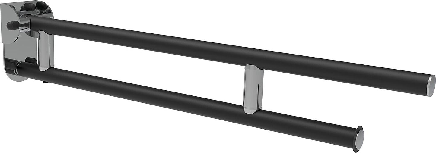 Elida 750 support folding handle, black matt powder-coated, WxHxD: 95x170x750mm