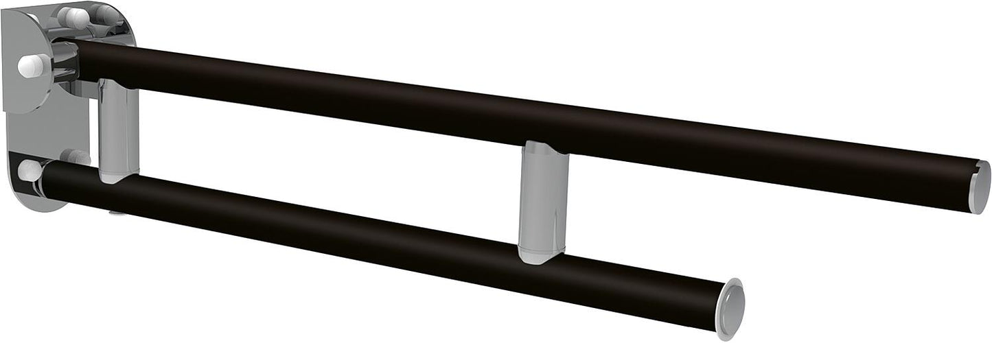 Elida 750 support folding handle, black matt powder-coated, WxHxD: 95x170x750mm