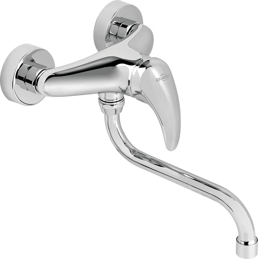 Wand-Spültischmischer Rumba II mit Schwenkauslauf Ausladung 269 mm chrom