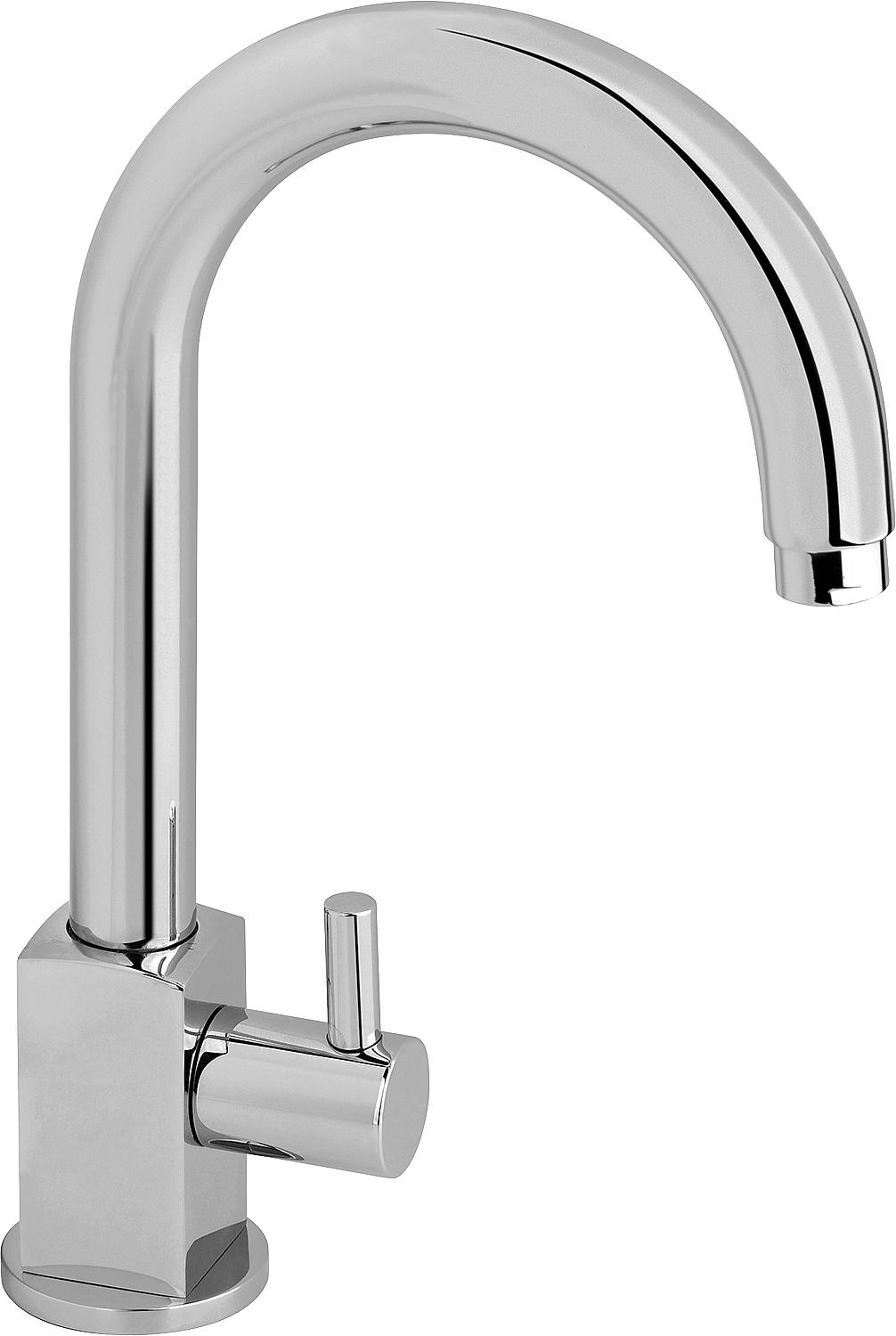 Valve de support Salsa, projection de 125 mm, chromée