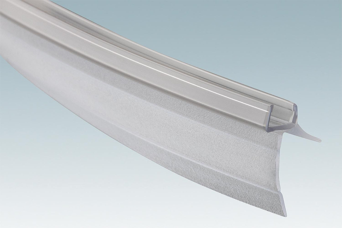 Profilé de déflecteur d'eau incurvé, pour verre de 6 mm, longueur 835 mm, conditionnement : 2 pièces Réf. : 059635034