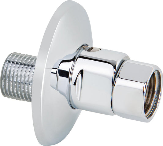 Shut-off fitting straight, DN15 (1/2") male thread x DN15 (1/2") female thread, pack of 1, chrome-plated