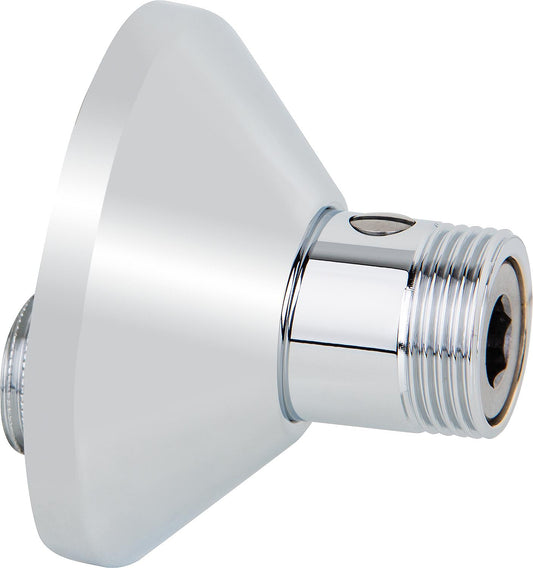 S-connection shut-off fitting DN15 (1/2") male x DN20 (3/4") male, pack of 2, chrome-plated