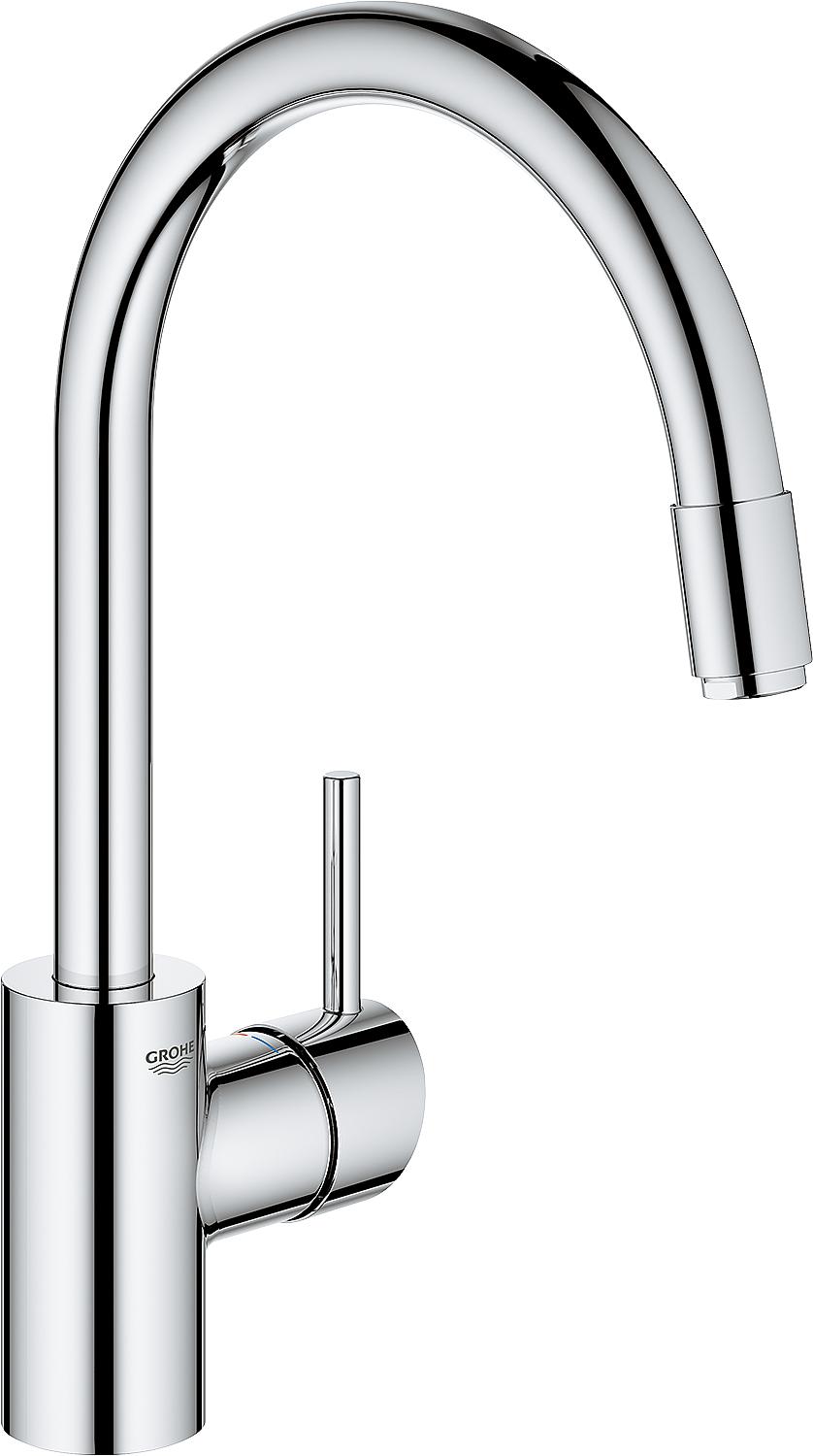 Mitigeur de cuisine Grohe Concetto avec bec extractible, saillie de 215 mm, chromé