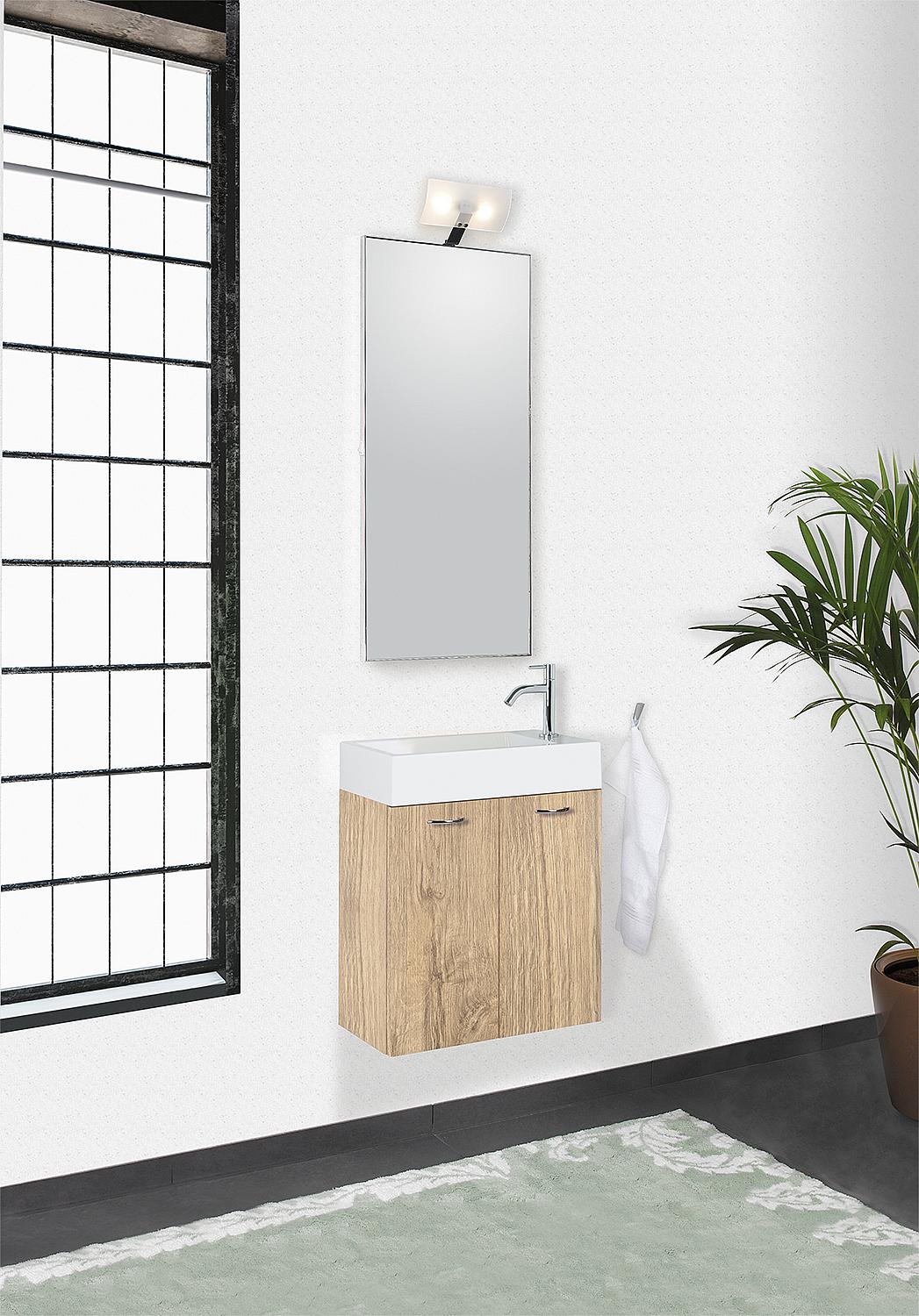 ENISAR bathroom furniture set, Thea oak