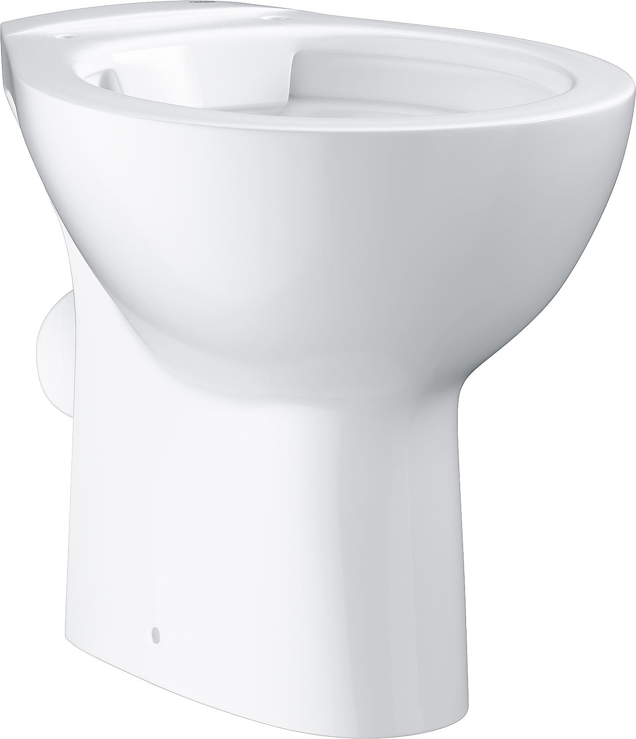 Stand-Tiefspül-WC Grohe Bau spülrandlos BxHxT: 356x400x515 mm Keramik weiss