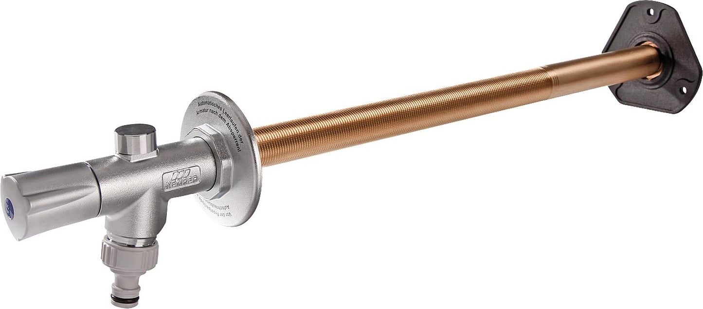 Robinet extérieur antigel Kemper Frosti-Plus, laiton rouge, DN15 (1/2"), épaisseur de paroi 150-415 mm