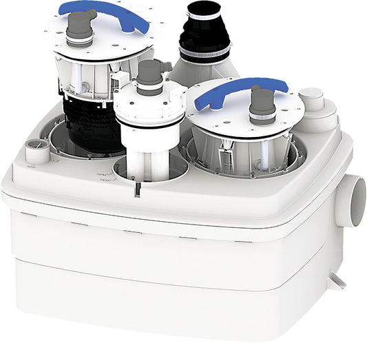 Abwasserhebeanlage Sanicubic 2Classic WP 230V 2x1,5KW Motor, für komplette Wohneinheiten