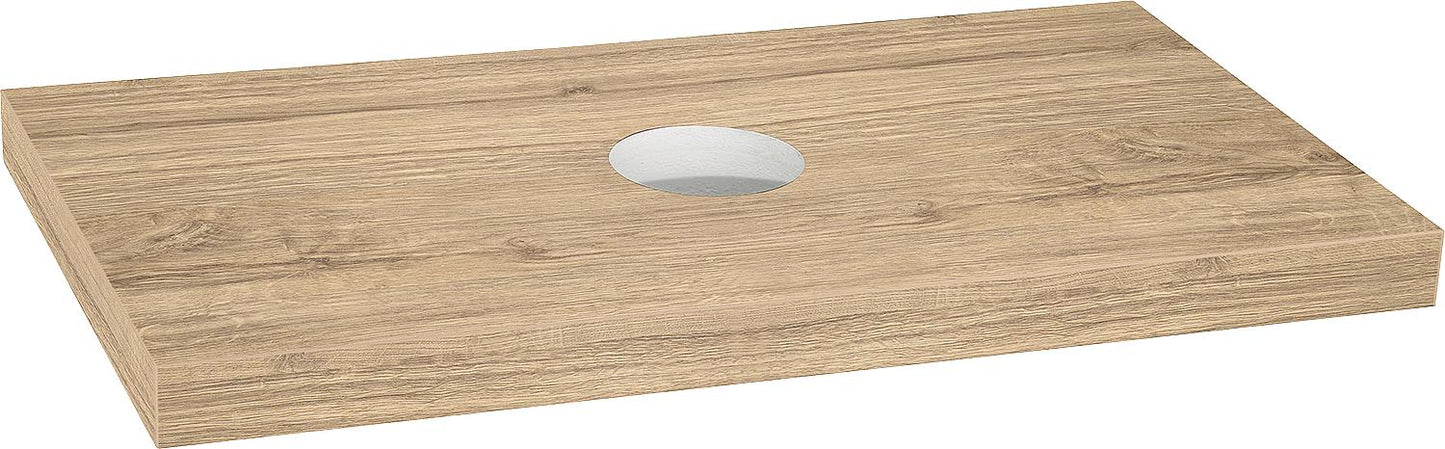 Blata Larch Chestnut Console without Drilling with Bracket 1200x56x510 mm