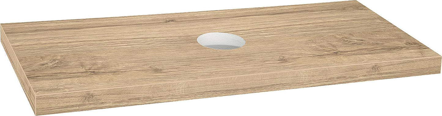 Blata Larch Chestnut Console without Drilling with Bracket 1200x56x510 mm
