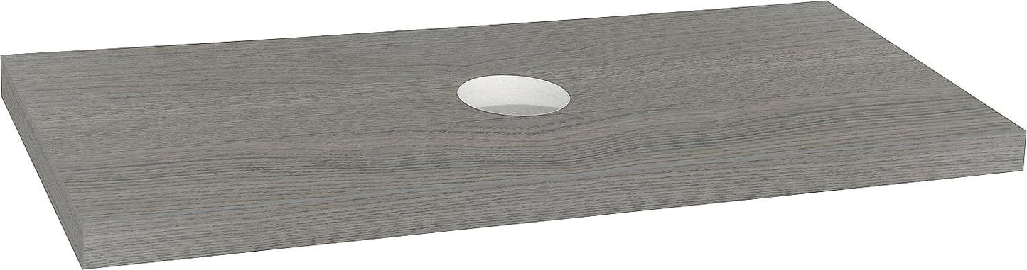 Blata Larch Chestnut Console without Drilling with Bracket 1200x56x510 mm