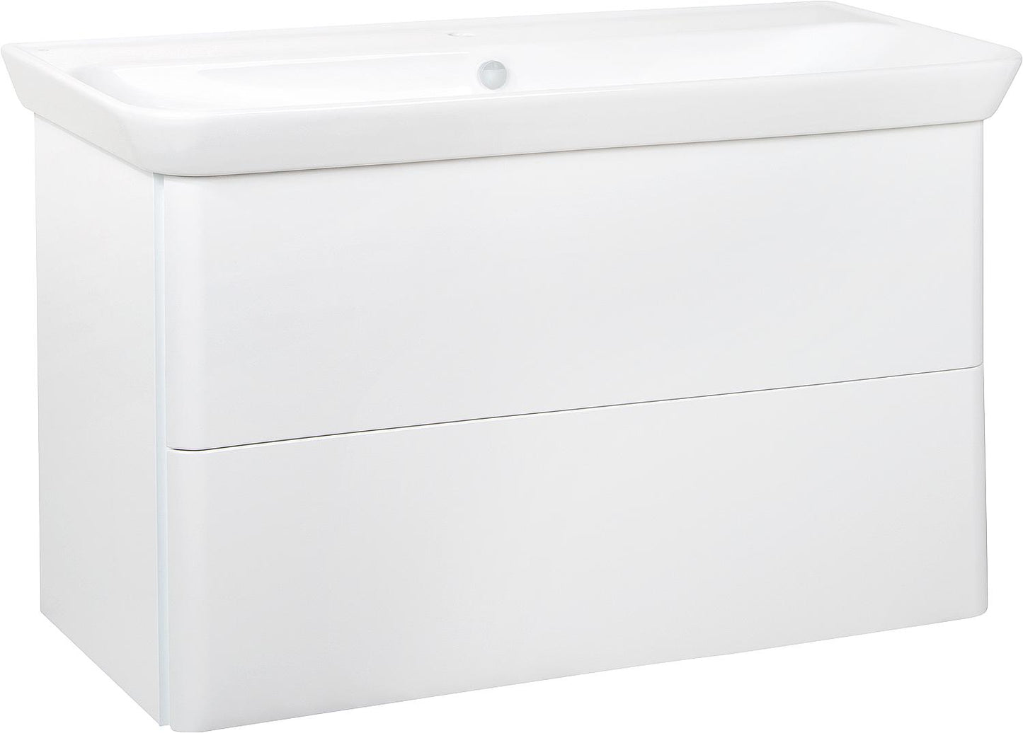 Waschtischunterschrank SURI2 mit Waschtisch aus Keramik, 1200 mm Breite