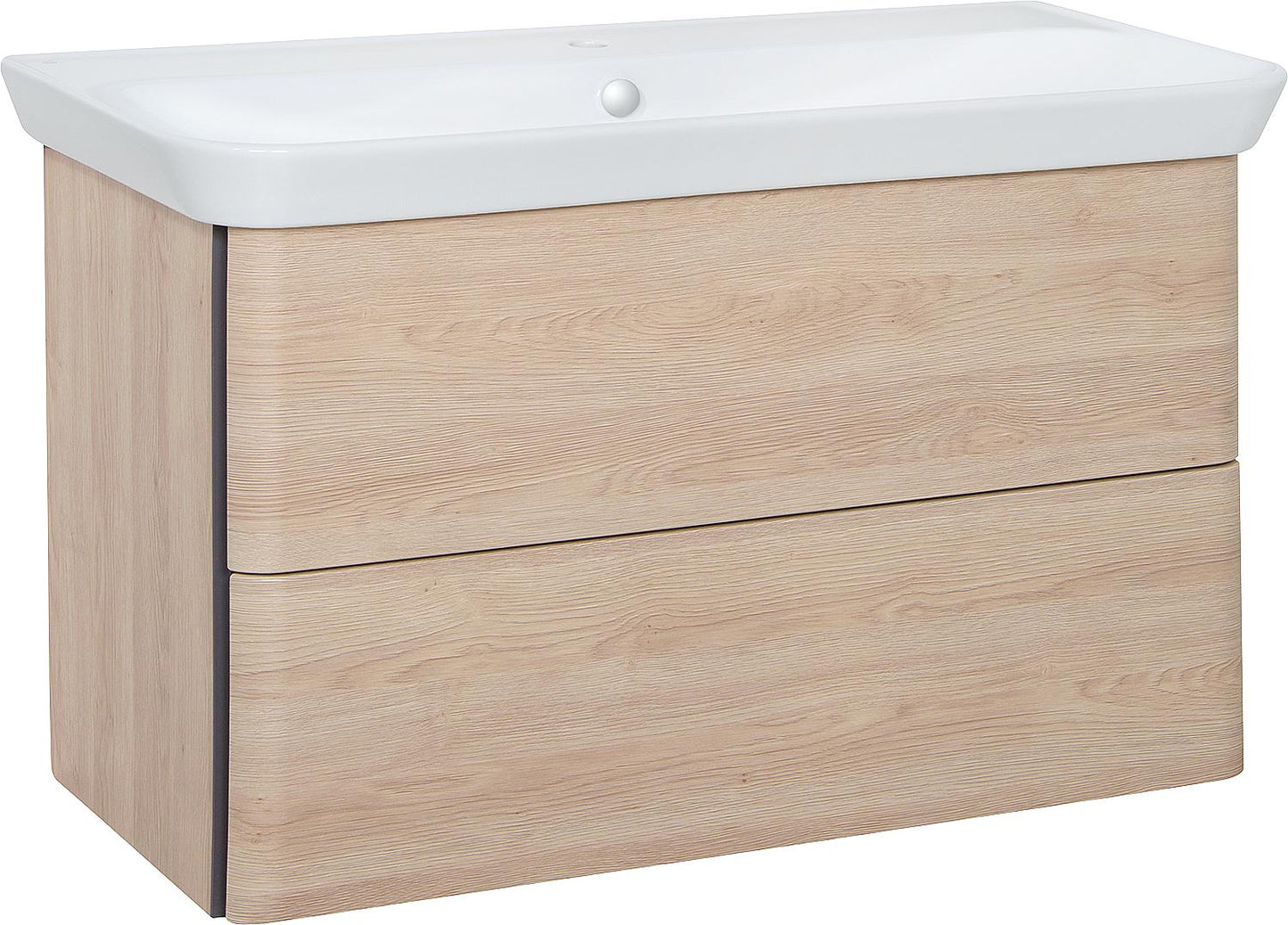 Waschtischunterschrank SURI2 mit Waschtisch aus Keramik, 1200 mm Breite