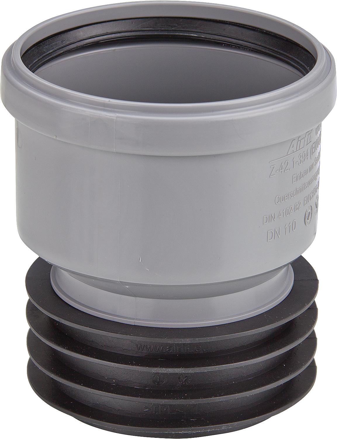 Raccord rapide excentrique, en PP, pour tuyaux de diamètre intérieur à partir de 125 mm, taille DN125x125