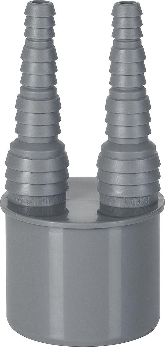 Raccord double pour tuyau DN50, 8-19 mm