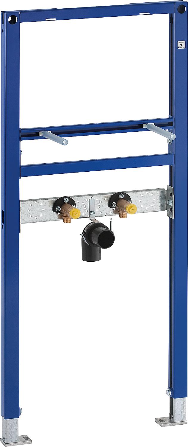 Élément de lavabo Duofix 112 cm avec angle de raccordement DN15 (1/2") 111.430.00.1