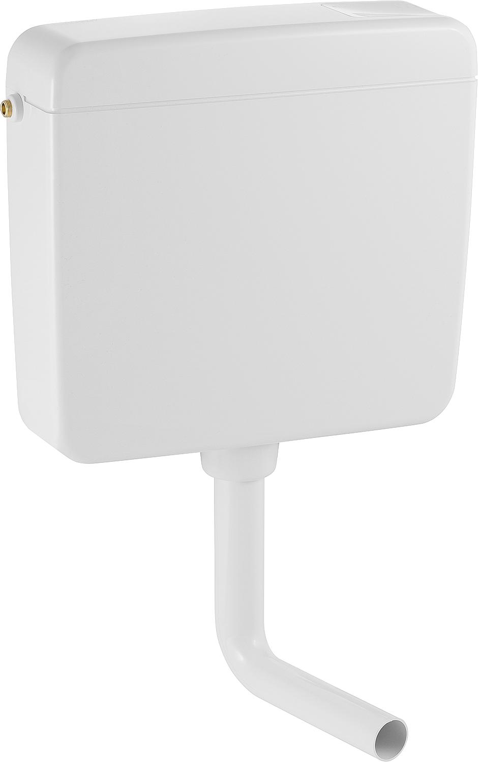 Réservoir de chasse d'eau en saillie Geberit AP127 avec bouton marche/arrêt, 5, blanc, 127.000.11.1