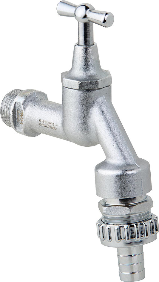 Auslaufhahn matt verchromt