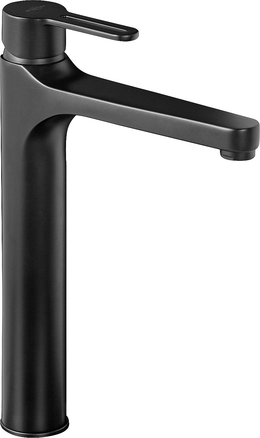 Mitigeur de lavabo Enzan Nero, saillie de 182 mm, noir mat