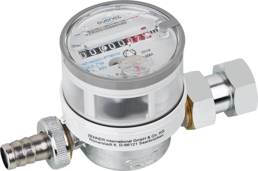 Tap meter Q3=2.5 (QN1.5m³/h) DN20 (3/4"), installation length 110 mm incl. certification fee