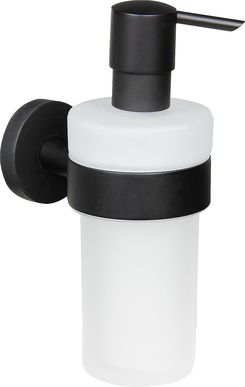 Eldrid soap dispenser with wall bracket, brass, light bronze color