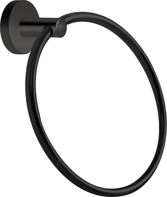 Towel ring Eldrid nero black brass