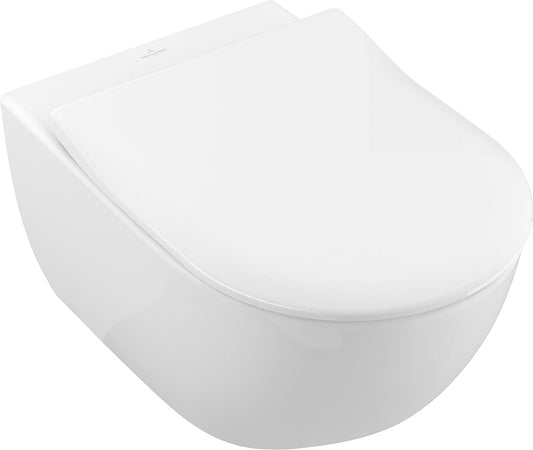 Combi-Pack V&B Subway 2.0 Wand-Tiefspül-WC und WC-Sitz Softclose, weiss, Spülrandlos
