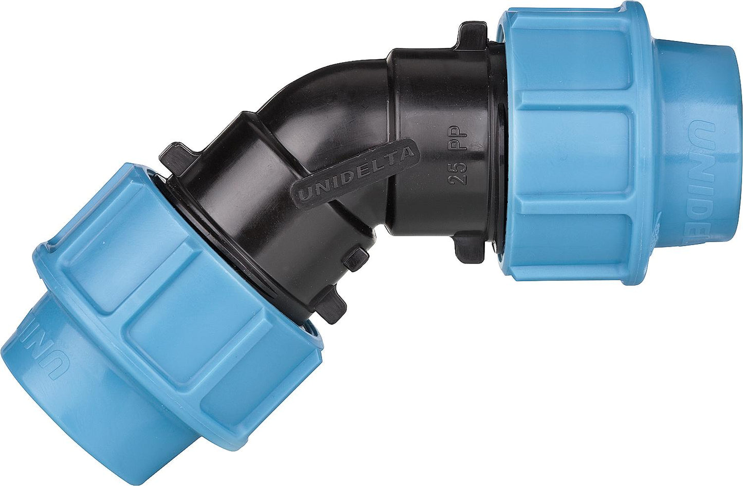 Angle de 45°, pour le serrage des deux côtés