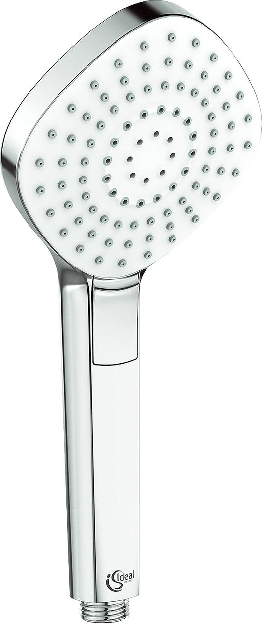 Ideal Standard Idealrain Evo Diamond hand shower, 3 spray patterns, L x W: 115 x 115 mm, chrome