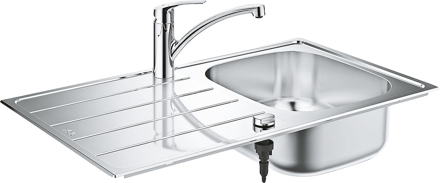 Spülen Bundle Grohe Eurosmart Edelstahlspüle K200 + Spültischmischer Eurosmart 93 185 81